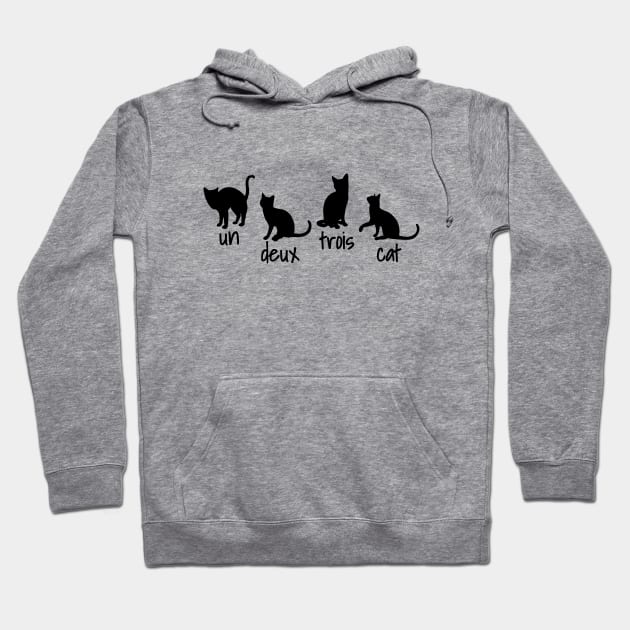 Un Deux Trois Cat Hoodie by LunaMay